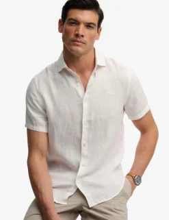 Relaxed Fit Pure Linen Short Sleeve Shirt
