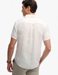 Relaxed Fit Pure Linen Short Sleeve Shirt