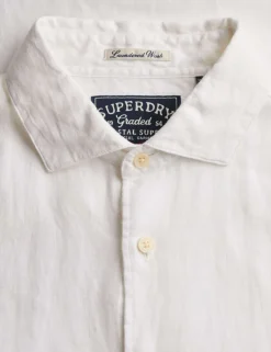Relaxed Fit Pure Linen Short Sleeve Shirt