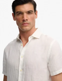 Relaxed Fit Pure Linen Short Sleeve Shirt