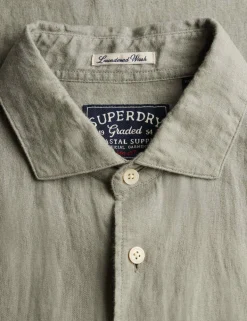 Relaxed Fit Pure Linen Short Sleeve Shirt