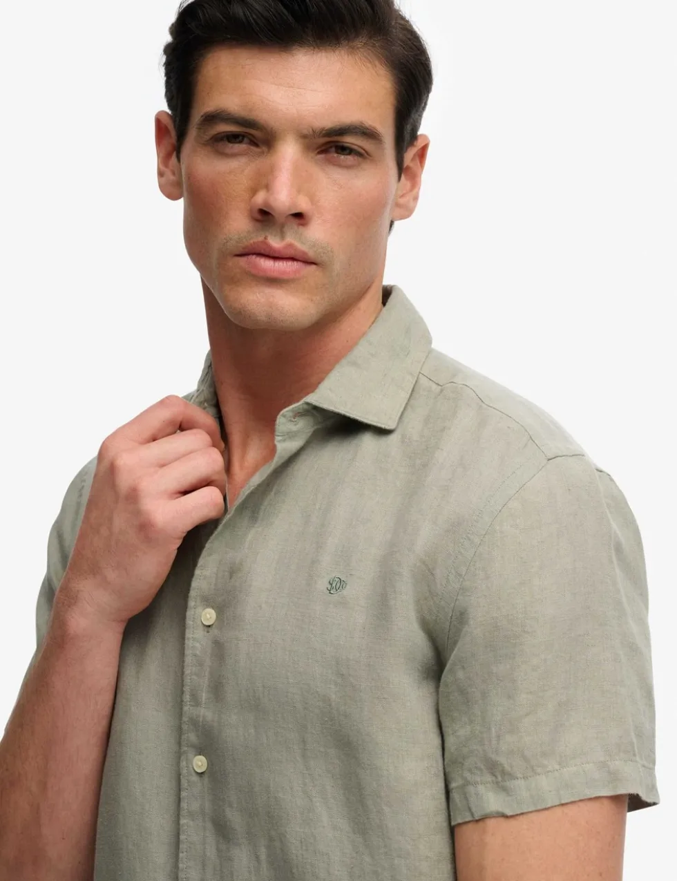 Relaxed Fit Pure Linen Short Sleeve Shirt