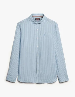 Relaxed Fit Pure Linen Striped Shirt