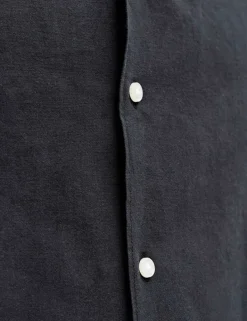 Relaxed Fit Revere Collar Short Sleeve Shirt