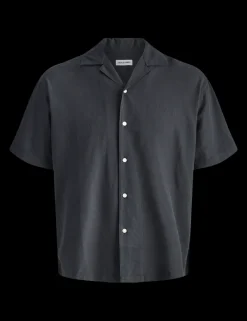 Relaxed Fit Revere Collar Short Sleeve Shirt