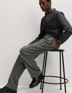 Relaxed Fit Smart Stretch Trousers