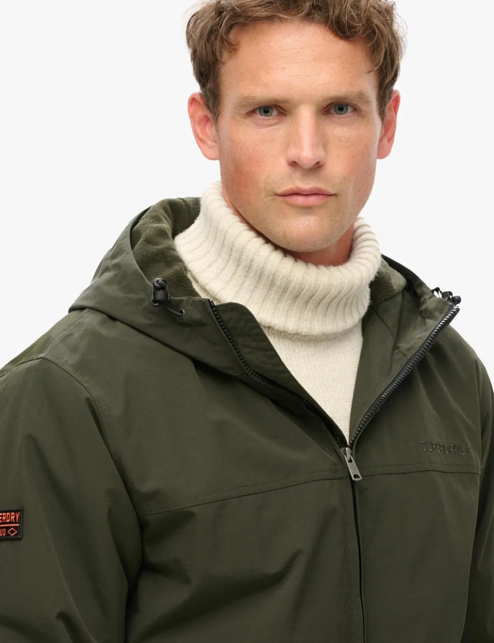 Relaxed Fit Surplus Hooded Bomber Jacket