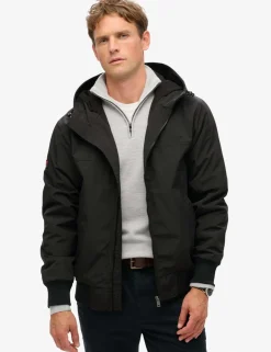 Relaxed Fit Surplus Hooded Bomber Jacket
