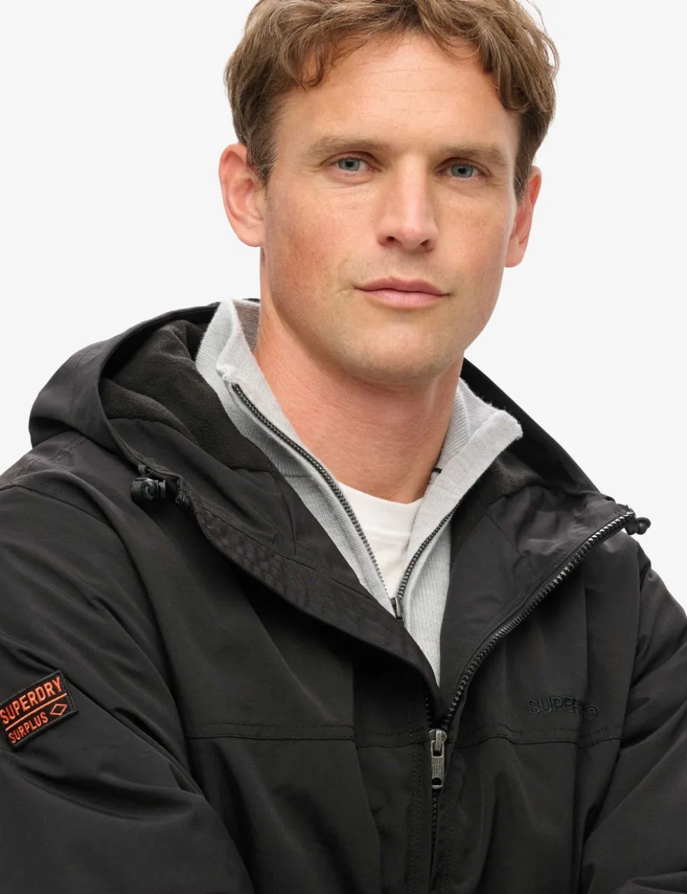 Relaxed Fit Surplus Hooded Bomber Jacket