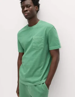 Relaxed Pure Cotton Garment Dyed T-Shirt
