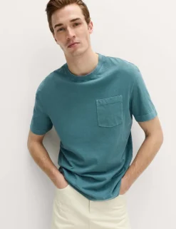 Relaxed Pure Cotton Garment Dyed T-Shirt