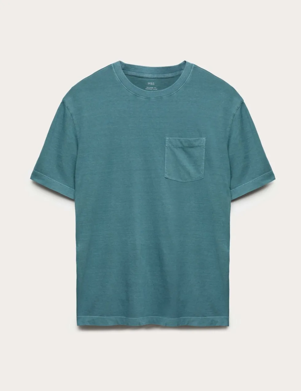 Relaxed Pure Cotton Garment Dyed T-Shirt