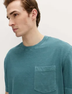 Relaxed Pure Cotton Garment Dyed T-Shirt
