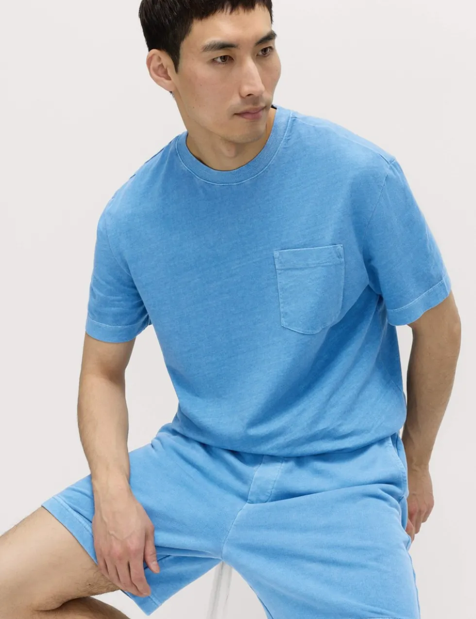 Relaxed Pure Cotton Garment Dyed T-Shirt