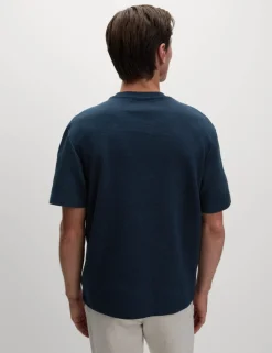 Relaxed Pure Cotton Waffle T-Shirt