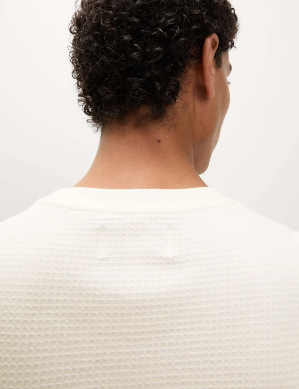 Relaxed Pure Cotton Waffle T-Shirt