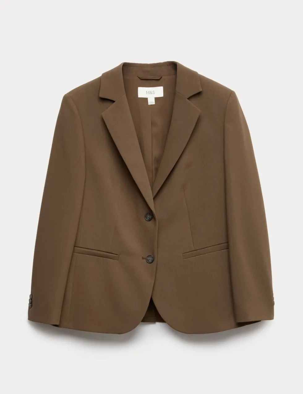 Relaxed Tailored Single-Breasted Blazer
