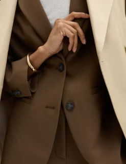 Relaxed Tailored Single-Breasted Blazer