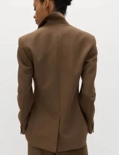 Relaxed Tailored Single-Breasted Blazer