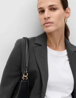 Relaxed Tailored Single-Breasted Blazer