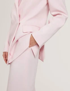 Relaxed Wrap Longline Blazer