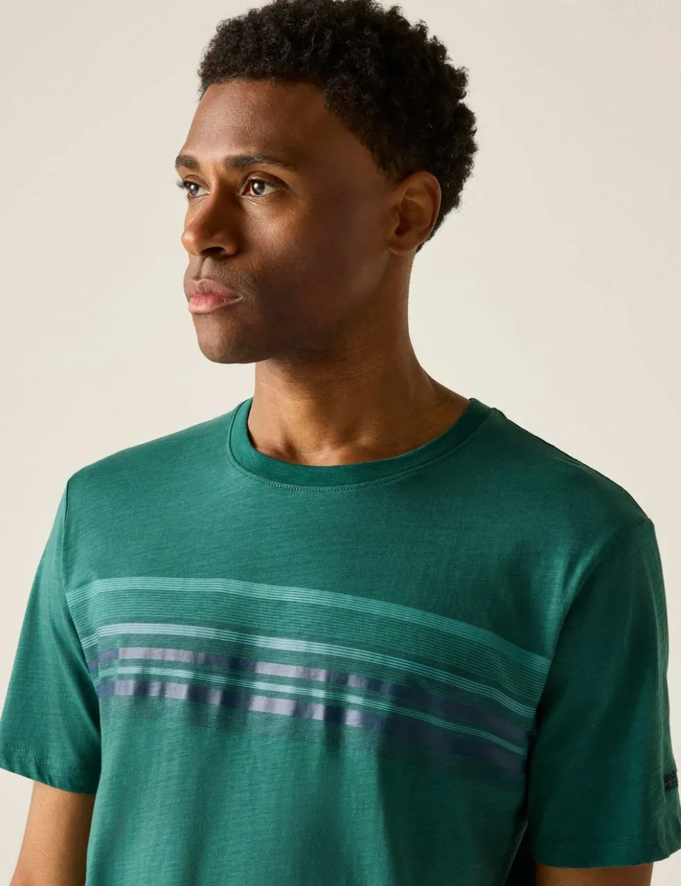 Rendro Pure Cotton Striped T-Shirt