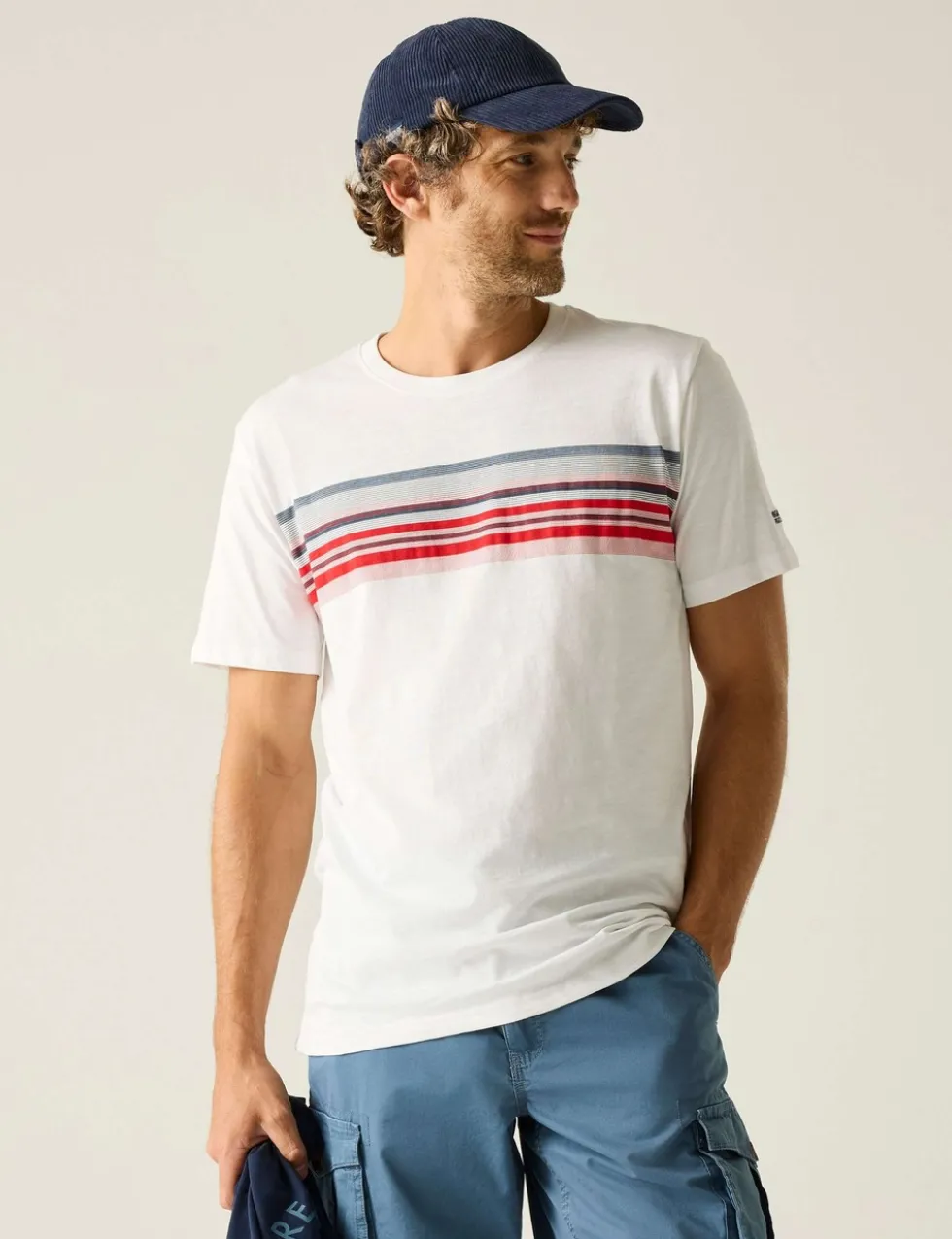 Rendro Pure Cotton Striped T-Shirt