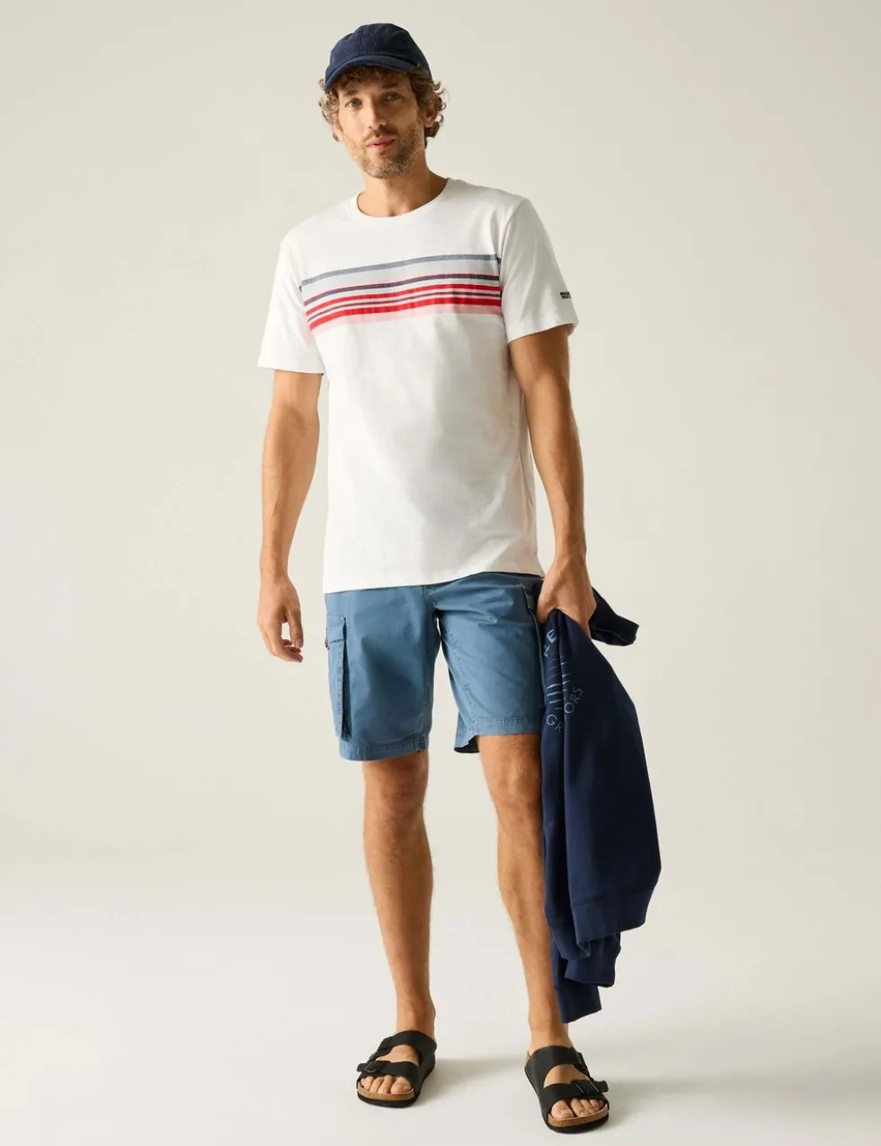 Rendro Pure Cotton Striped T-Shirt