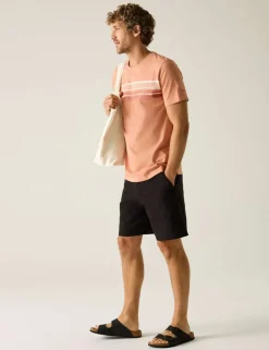 Rendro Pure Cotton Striped T-Shirt