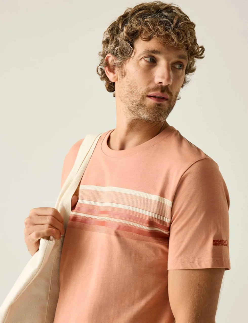 Rendro Pure Cotton Striped T-Shirt
