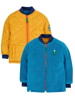 Reversible Quilted Fleece Zip Jacket (2-10 Yrs)
