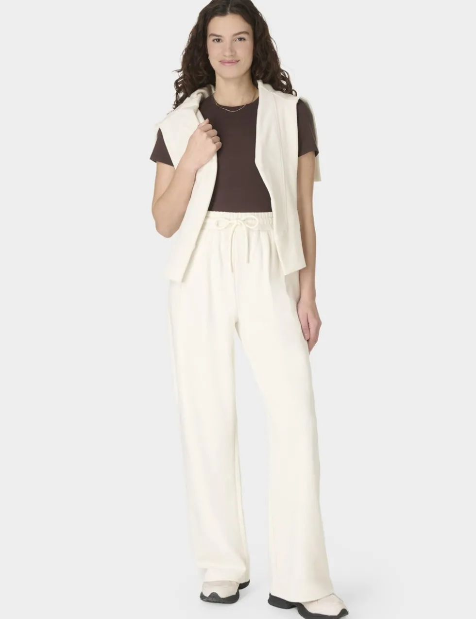 Revive Cotton Rich Wide Leg Track Pants