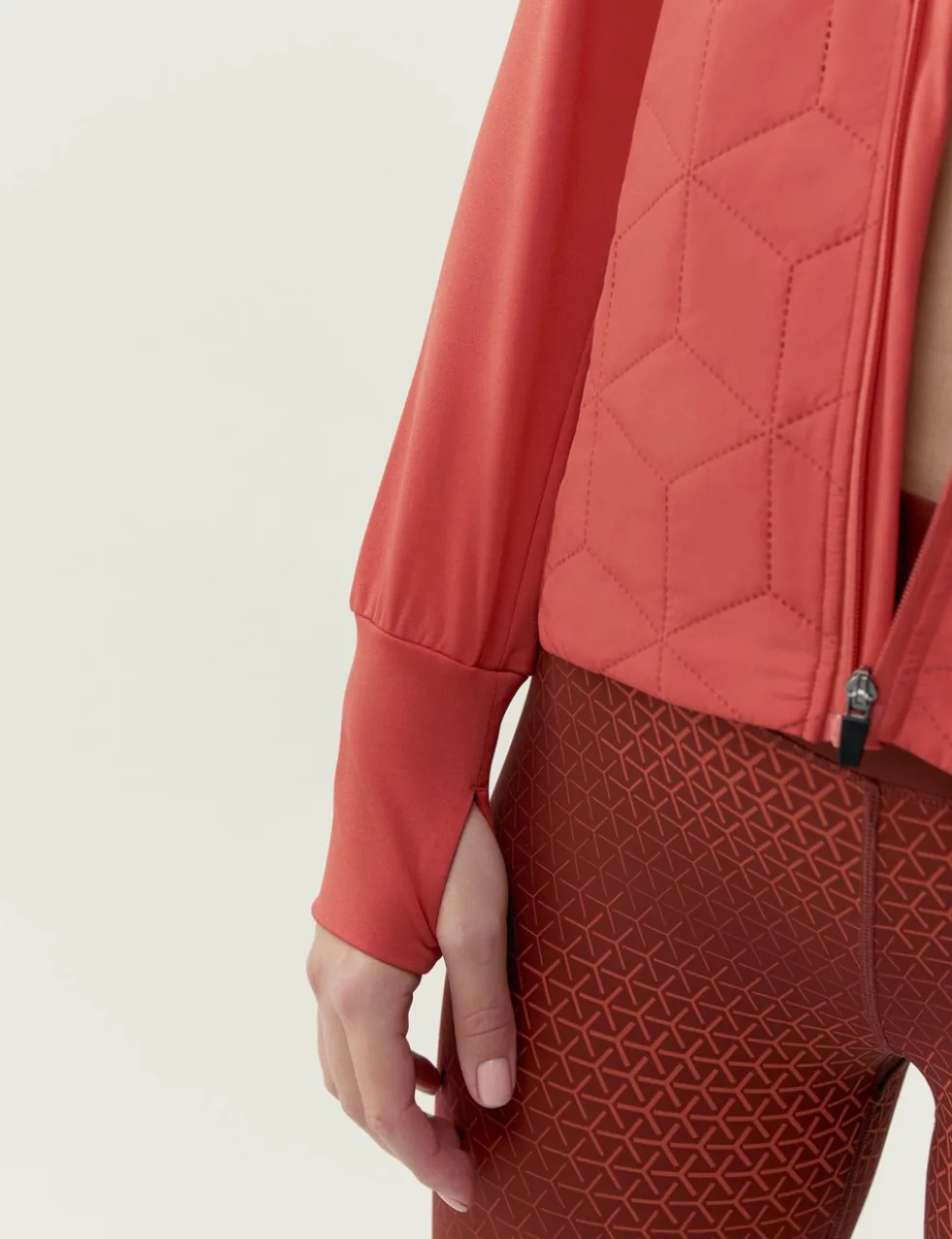 Revna Quilted Funnel Neck Sports Jacket