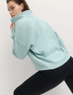 Rib Half Zip Yoga Sweatshirt