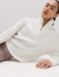 Rib Half Zip Yoga Sweatshirt