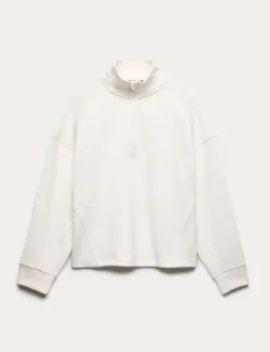 Rib Half Zip Yoga Sweatshirt