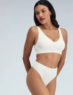 Rib Seamless High Waisted Thong