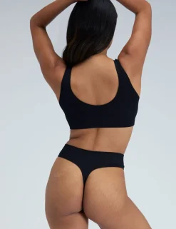 Rib Seamless Ruche Non Wired Bralette