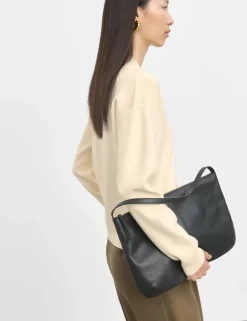 Ribbed Cropped V-Neck Jumper