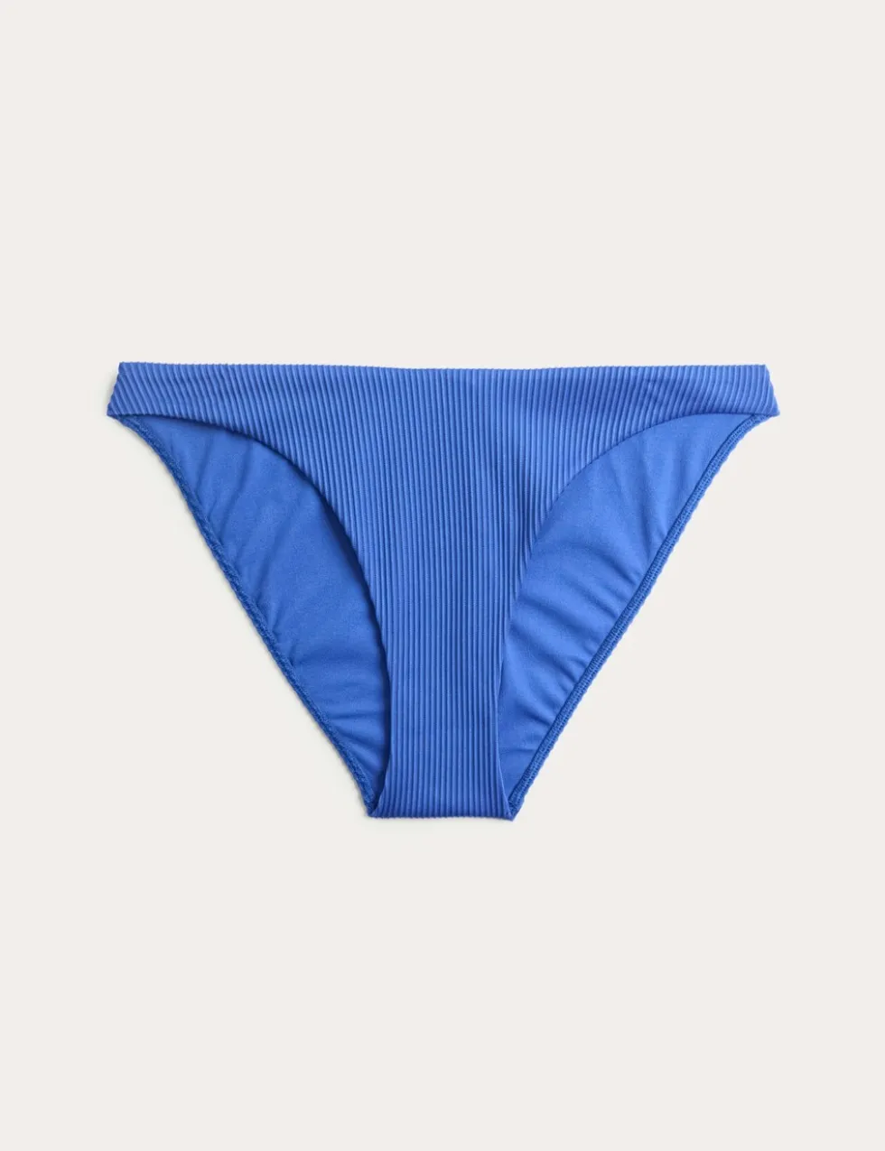 Ribbed High Leg Bikini Bottoms