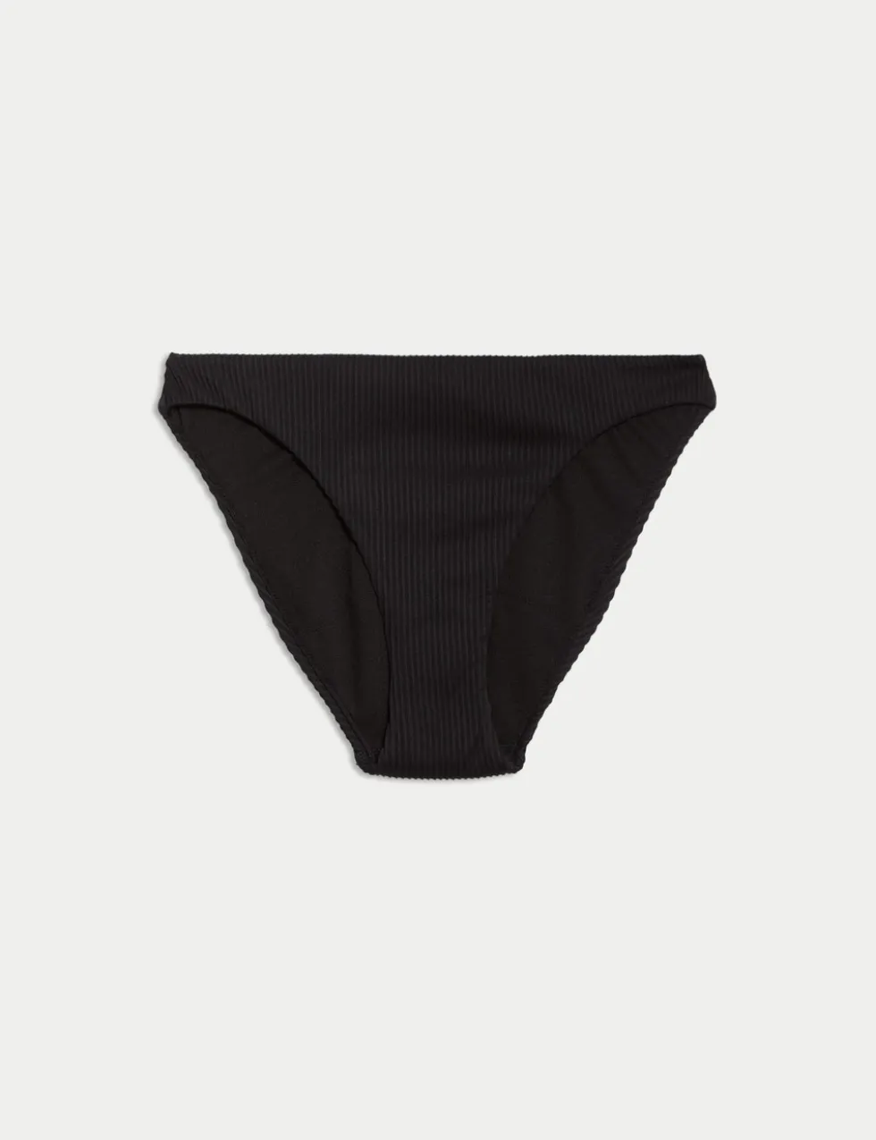Ribbed Period High Leg Bikini Bottoms