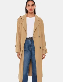 Riley Belted Longline Trench Coat