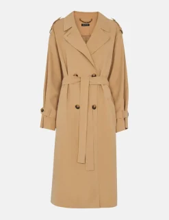 Riley Belted Longline Trench Coat