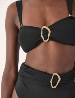 Ring Detail Bandeau Bikini Top