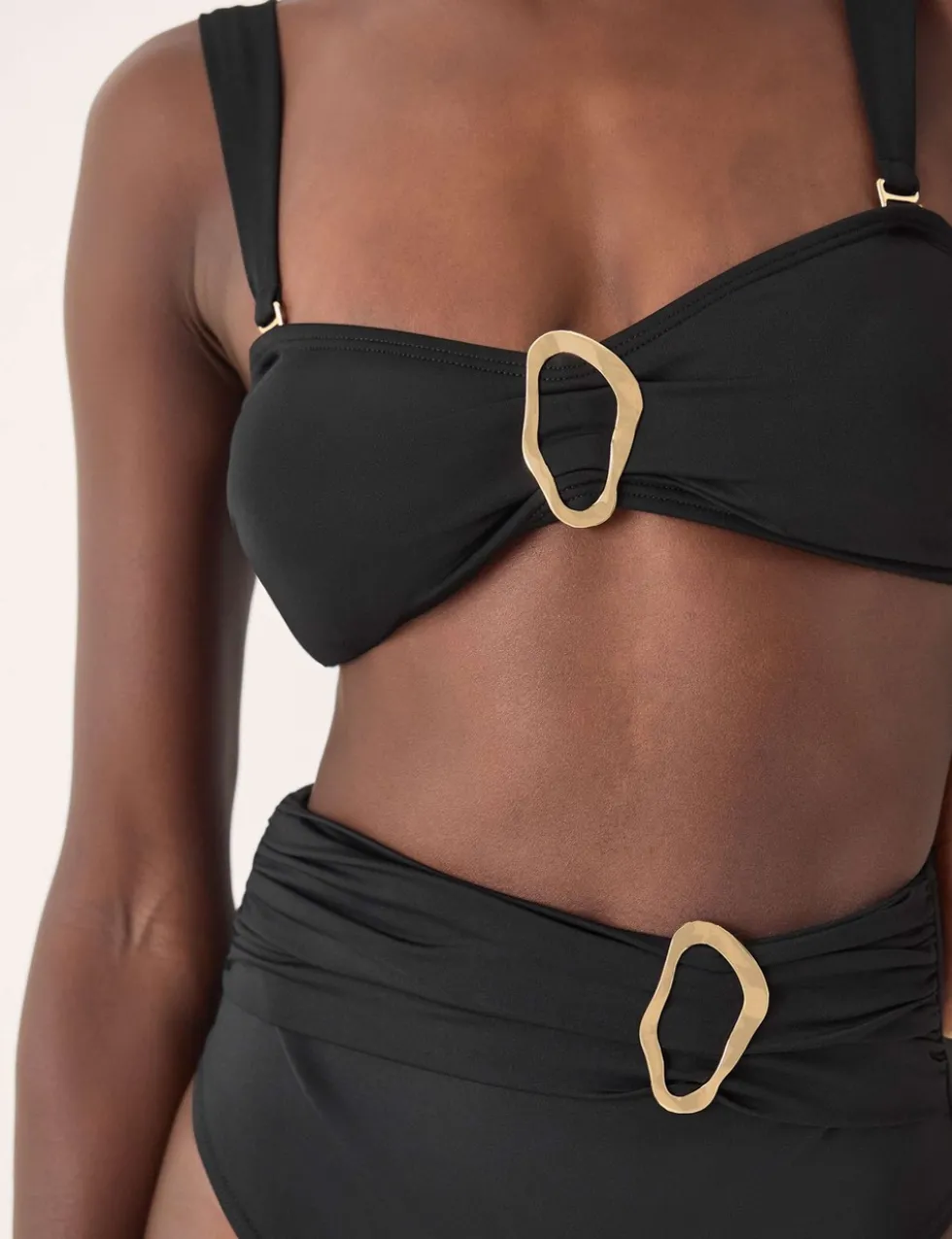 Ring Detail Bandeau Bikini Top