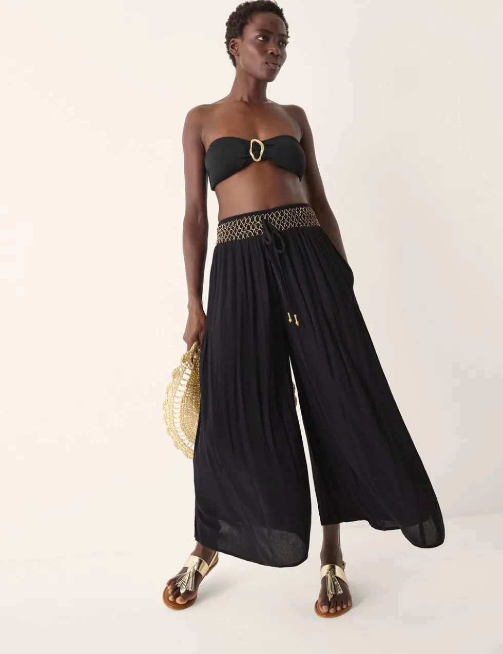 Ring Detail Bandeau Bikini Top