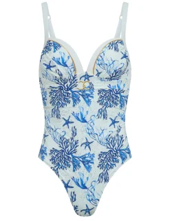 Riviera Tummy Control Printed Padded Swimsuit