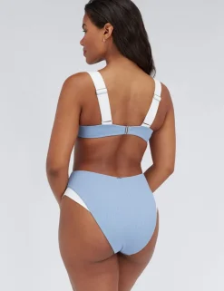Rivoli High Waisted Ribbed Bikini Bottoms