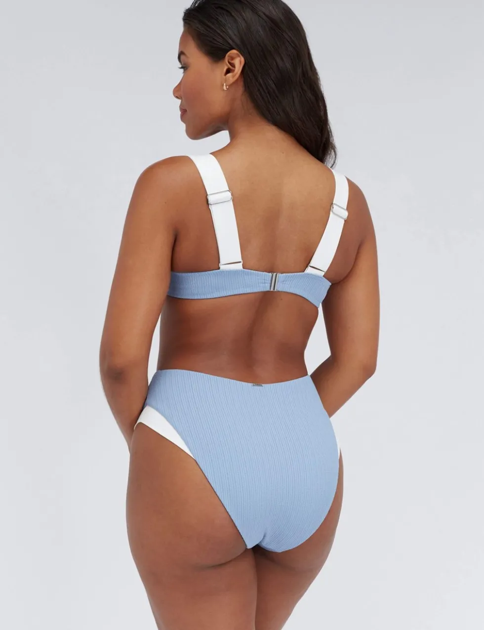 Rivoli High Waisted Ribbed Bikini Bottoms
