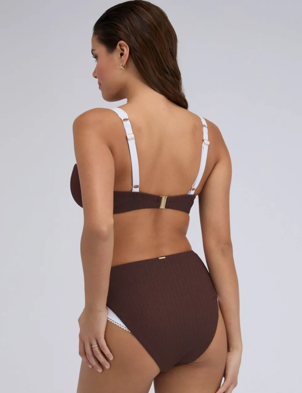 Rivoli Picot High Waisted Bikini Bottoms